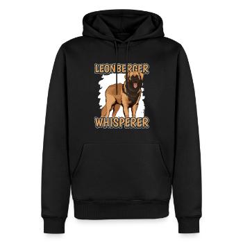 Leonberger Leonberger Whisperer - Männer Premium Bio Hoodie - Schwarz - Vorne - Nico (187cm)