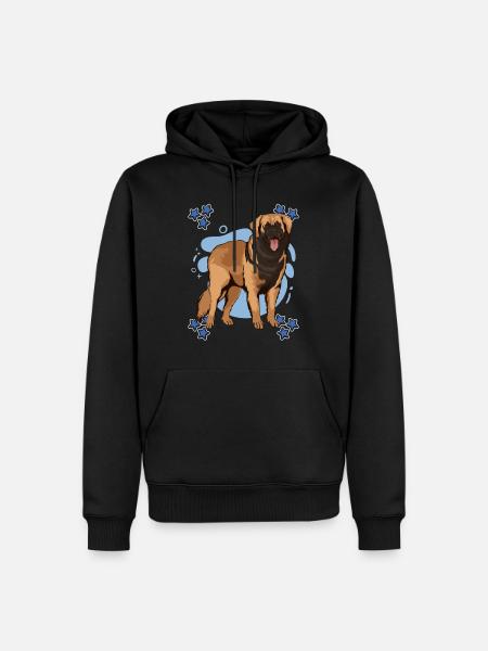 Leonberger Blue Design - Men’s Premium Organic Hoodie - black