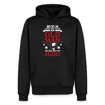 Judo Old man - Männer Premium Bio Hoodie - Schwarz - Vorne - Nico (187cm)