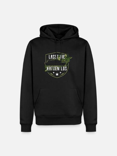Panzer - Männer Premium Bio Hoodie - Schwarz