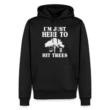 Disc Golf Sayings Cadeau de joueur de Frisbee drôle - Sweat à capuche Premium bio Homme - noir - Devant - Nico (187cm)