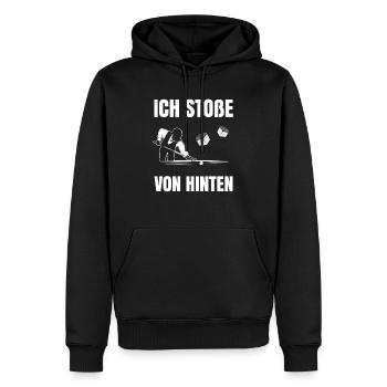 Billard - Männer Premium Bio Hoodie - Schwarz - Vorne - Nico (187cm)