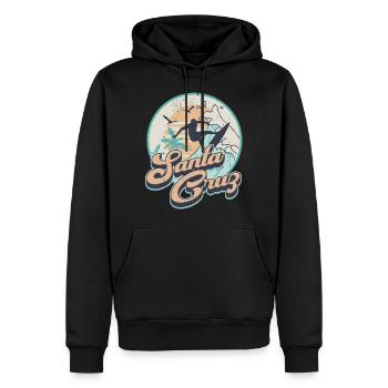 Santa Cruz - Männer Premium Bio Hoodie - Schwarz - Vorne - Nico (187cm)