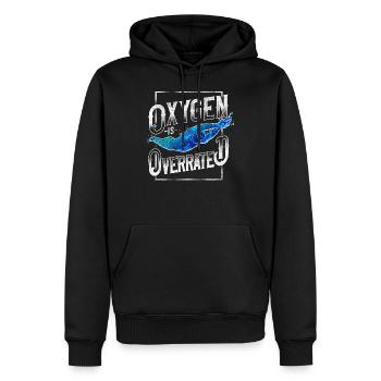 Swimming Swimmer Swim Oxygen Is - Men’s Premium Organic Hoodie - black - Front - Nico (187cm)