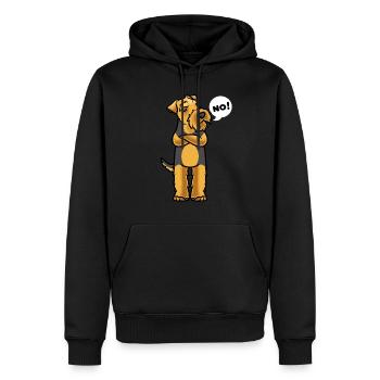 Sturer Welsh Terrier Chien - Sweat à capuche Premium bio Homme - noir - Devant - Nico (187cm)