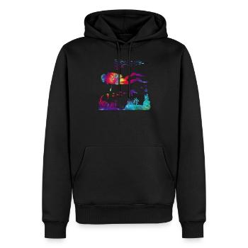 Scuba Diving Diver Girl Tie Dye - Männer Premium Bio Hoodie - Schwarz - Vorne - Nico (187cm)