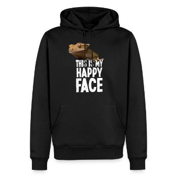 Crested Gecko This Is My Happy - Männer Premium Bio Hoodie - Schwarz - Vorne - Nico (187cm)