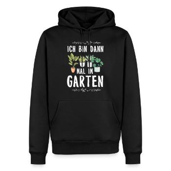 Garten - Männer Premium Bio Hoodie - Schwarz - Vorne - Nico (187cm)