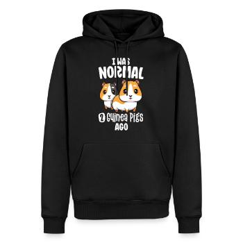 J’étais normal 2 cobayes il y a un amant de pommes de terre à fourrure - Sweat à capuche Premium bio Homme - noir - Devant - Nico (187cm)