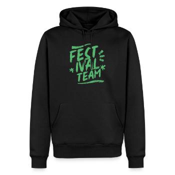 Festival Team Musik Musikfest Festivals - Männer Premium Bio Hoodie - Schwarz - Vorne - Nico (187cm)