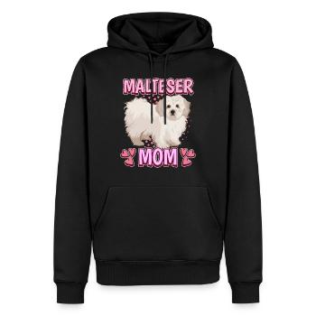 Mère maltaise - Sweat à capuche Premium bio Homme - noir - Devant - Nico (187cm)