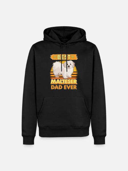 Malteser Best Malteser Dad Ever - Men’s Premium Organic Hoodie - black