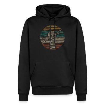 Batteur Drumsticks Batteur Batteur - Sweat à capuche Premium bio Homme - noir - Devant - Nico (187cm)