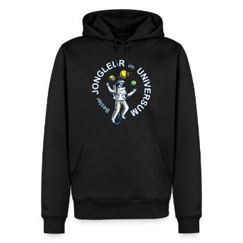 Astronaut ist bester Jongleur im Universum - Männer Premium Bio Hoodie - Schwarz - Vorne - Nico (187cm)
