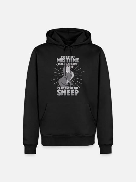 Wolf in sheep's clothing - Men’s Premium Organic Hoodie - black