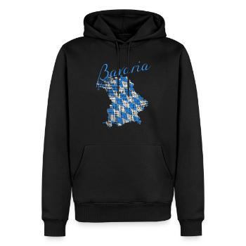 Bavaria - Männer Premium Bio Hoodie - Schwarz - Vorne - Nico (187cm)