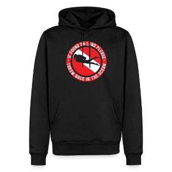 Scuba Diving Diver If Found On - Sweat à capuche Premium bio Homme - noir - Devant - Nico (187cm)