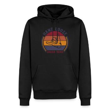 Hawaï Shirt Aloha Hang-Loose Surf Surf - Sweat à capuche Premium bio Homme - noir - Devant - Nico (187cm)