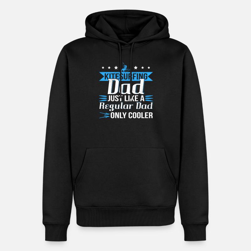 Kitesurfing Papa Kitesurf - Sweat à capuche Premium bio Homme - noir