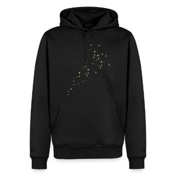 Sterne - Männer Premium Bio Hoodie - Schwarz - Vorne - Nico (187cm)