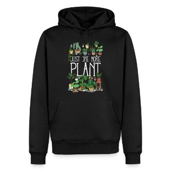 Just One More Plant - Männer Premium Bio Hoodie - Schwarz - Vorne - Nico (187cm)