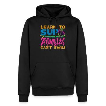 SUP Paddleboard Girl Halloween SUP - Männer Premium Bio Hoodie - Schwarz - Vorne - Nico (187cm)