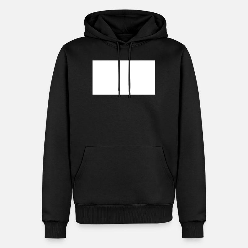 Rechteck - Männer Premium Bio Hoodie - Schwarz
