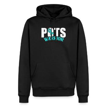 Posturale Tachykardiesyndrom POTS Warrior - Männer Premium Bio Hoodie - Schwarz - Vorne - Nico (187cm)