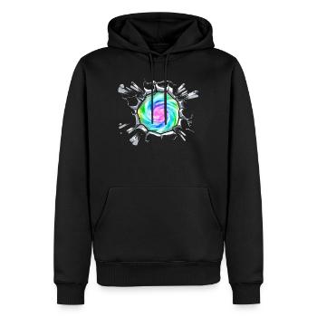 Portal Parallelwelt Universum Comic - Männer Premium Bio Hoodie - Schwarz - Vorne - Nico (187cm)