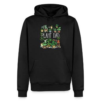 Plant Dad - Männer Premium Bio Hoodie - Schwarz - Vorne - Nico (187cm)
