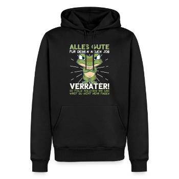 Jobwechsel Neuer Job Abschied Kollege neue Arbeit - Männer Premium Bio Hoodie - Schwarz - Vorne - Nico (187cm)