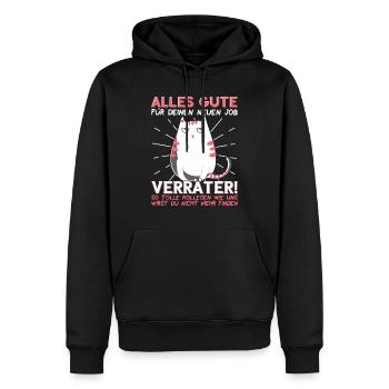 Jobwechsel Neuer Job Abschied Kollege neue Arbeit - Männer Premium Bio Hoodie - Schwarz - Vorne - Nico (187cm)
