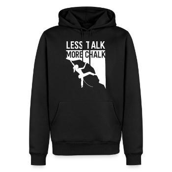 Rock Climbing Climber Carabiner - Sweat à capuche Premium bio Homme - noir - Devant - Nico (187cm)