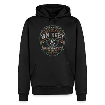 20 Jahre verheirtatet Whiskey 20. Hochzeitstag - Männer Premium Bio Hoodie - Schwarz - Vorne - Nico (187cm)