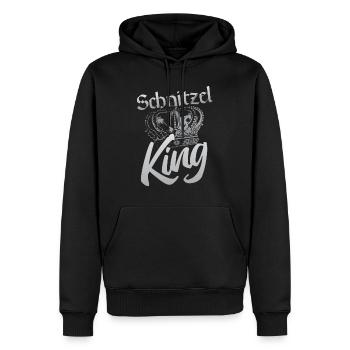 Schnitzel King - Sweat à capuche Premium bio Homme - noir - Devant - Nico (187cm)