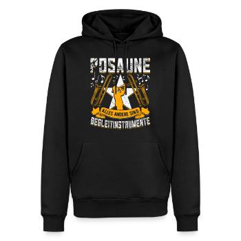 Posaune Posaunenspieler Posaunisten - Männer Premium Bio Hoodie - Schwarz - Vorne - Nico (187cm)