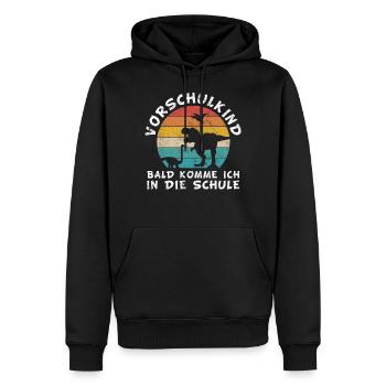 Vorschule Kindergarten Vorschulkind Dino - Männer Premium Bio Hoodie - Schwarz - Vorne - Nico (187cm)