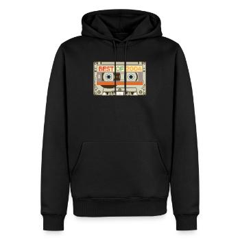 Vintage Cassette Tape Birthday Gifts Retro Born - Men’s Premium Organic Hoodie - black - Front - Nico (187cm)