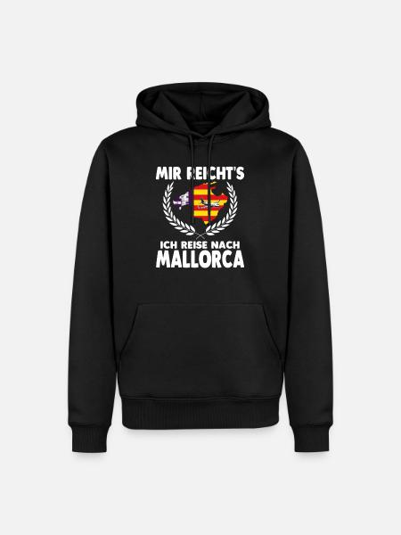 Aus dem Weg ich muss nach Mallorca - Männer Premium Bio Hoodie - Schwarz