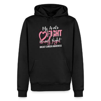 Survivor Brustkrebs Bewusstsein - Männer Premium Bio Hoodie - Schwarz - Vorne - Nico (187cm)