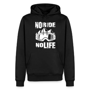 Snowboard No Ride No Life Snowboarder - Männer Premium Bio Hoodie - Schwarz - Vorne - Nico (187cm)