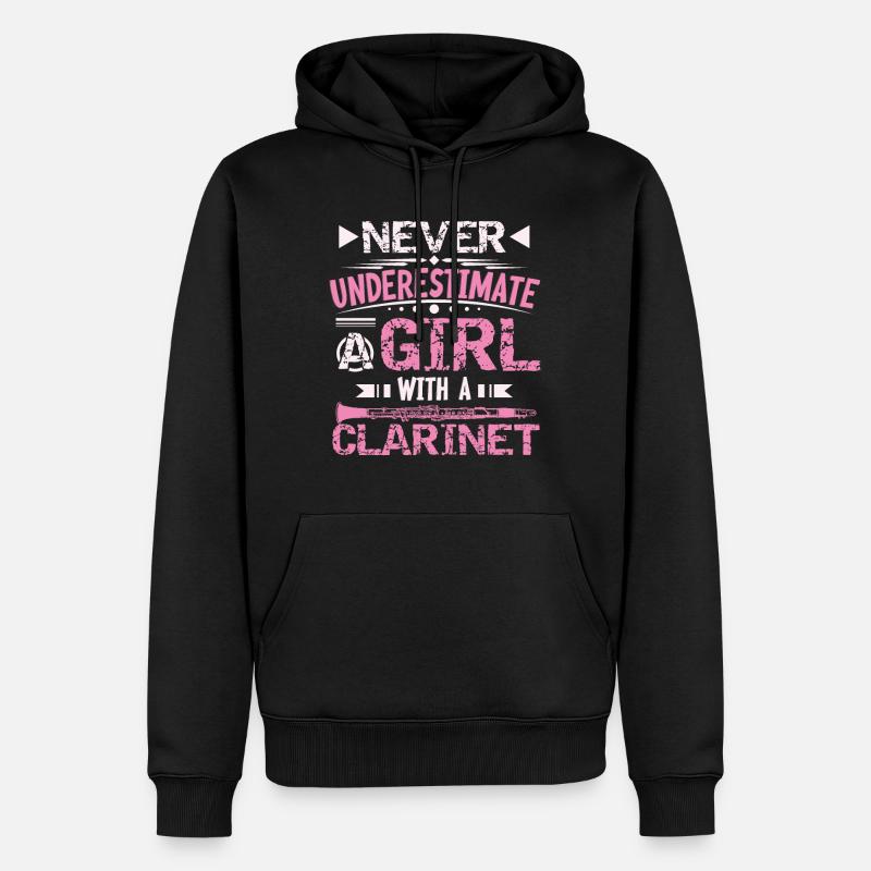 klarinette - Männer Premium Bio Hoodie - Schwarz