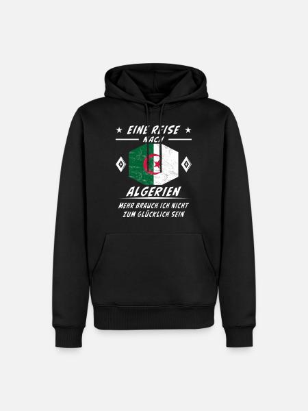 EINE REISE NACH ALGERIEN - Männer Premium Bio Hoodie - Schwarz