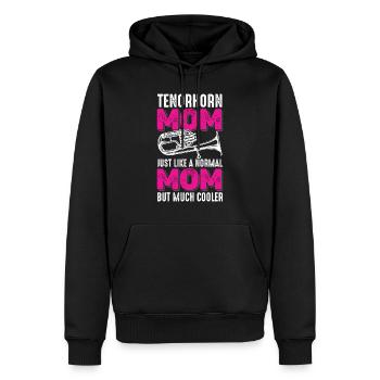 Corne de ténor Mère Instrument à vent musicienne - Sweat à capuche Premium bio Homme - noir - Devant - Nico (187cm)