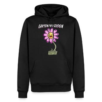 BLUME GARTENPRINZESSIN - Männer Premium Bio Hoodie - Schwarz - Vorne - Nico (187cm)