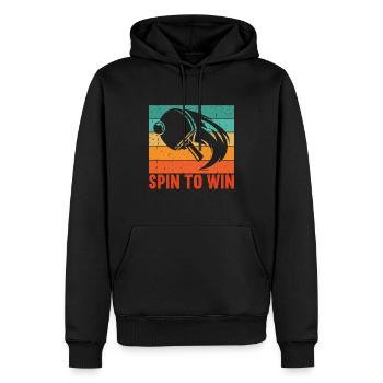 Ping-pong Spin to Win Joueur Joueuse - Sweat à capuche Premium bio Homme - noir - Devant - Nico (187cm)
