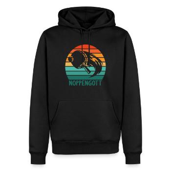 Tischtennis Spieler Spielerin Noppengott - Männer Premium Bio Hoodie - Schwarz - Vorne - Nico (187cm)