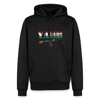 Drapeau du Kurdistan Yamero Yahero Kurde Meme - Sweat à capuche Premium bio Homme - noir - Devant - Nico (187cm)