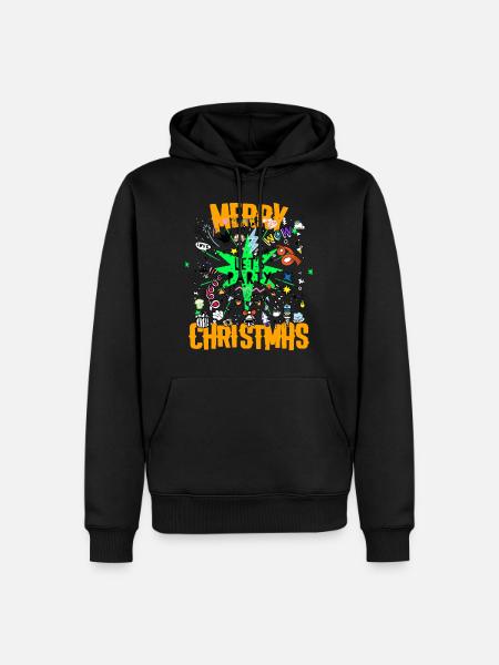 Weihnachten Weihnachten Weihnachten Weihnachten Weihnachten - Männer Premium Bio Hoodie - Schwarz