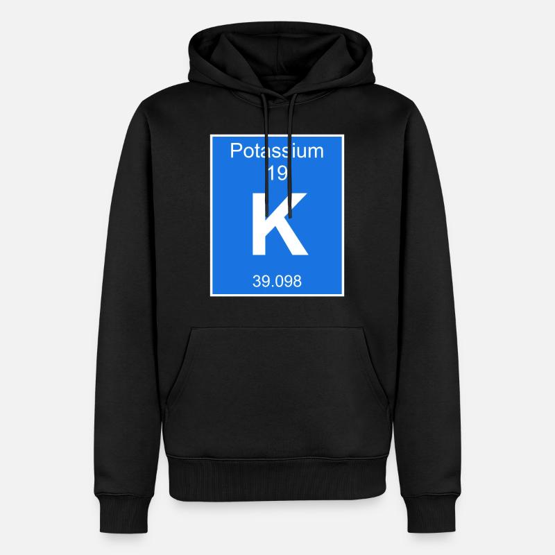 potassium potassium chimique chimique - Sweat à capuche Premium bio Homme - noir